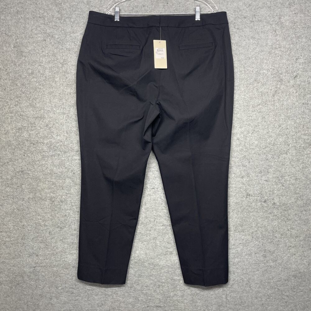 NWT Sejour Womens 18W Curvy Fit Pants Black Trousers High Rise Straight Stretch - Picture 3 of 12